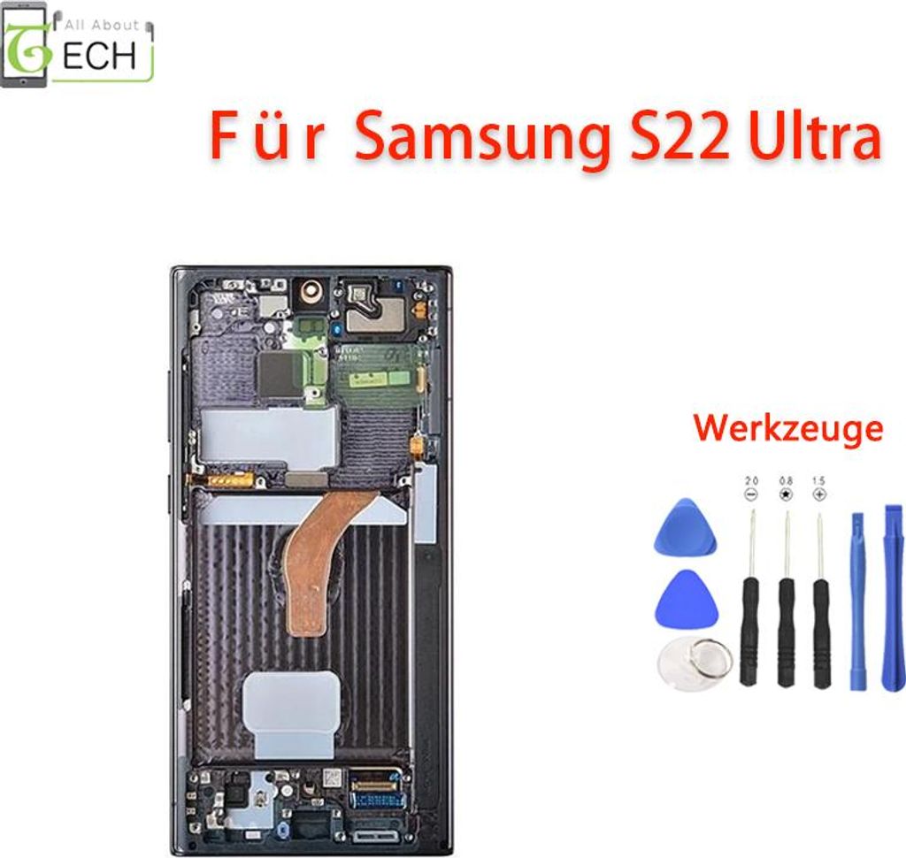 Für Samsung Galaxy S22 Ultra S908B 6.67'' LCD Display (OLED) Touchscreen