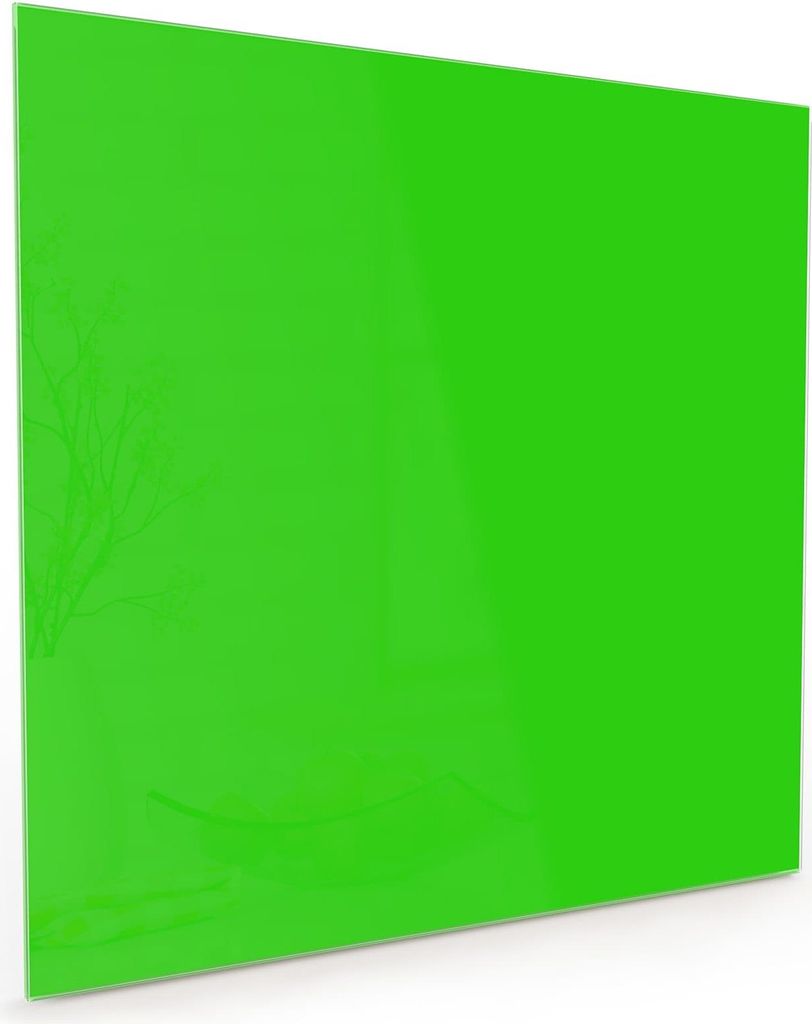 Küchenrückwand Spritzschutz Glas mit Motiv Neongrüner Hintergrund 40 x 40 cm