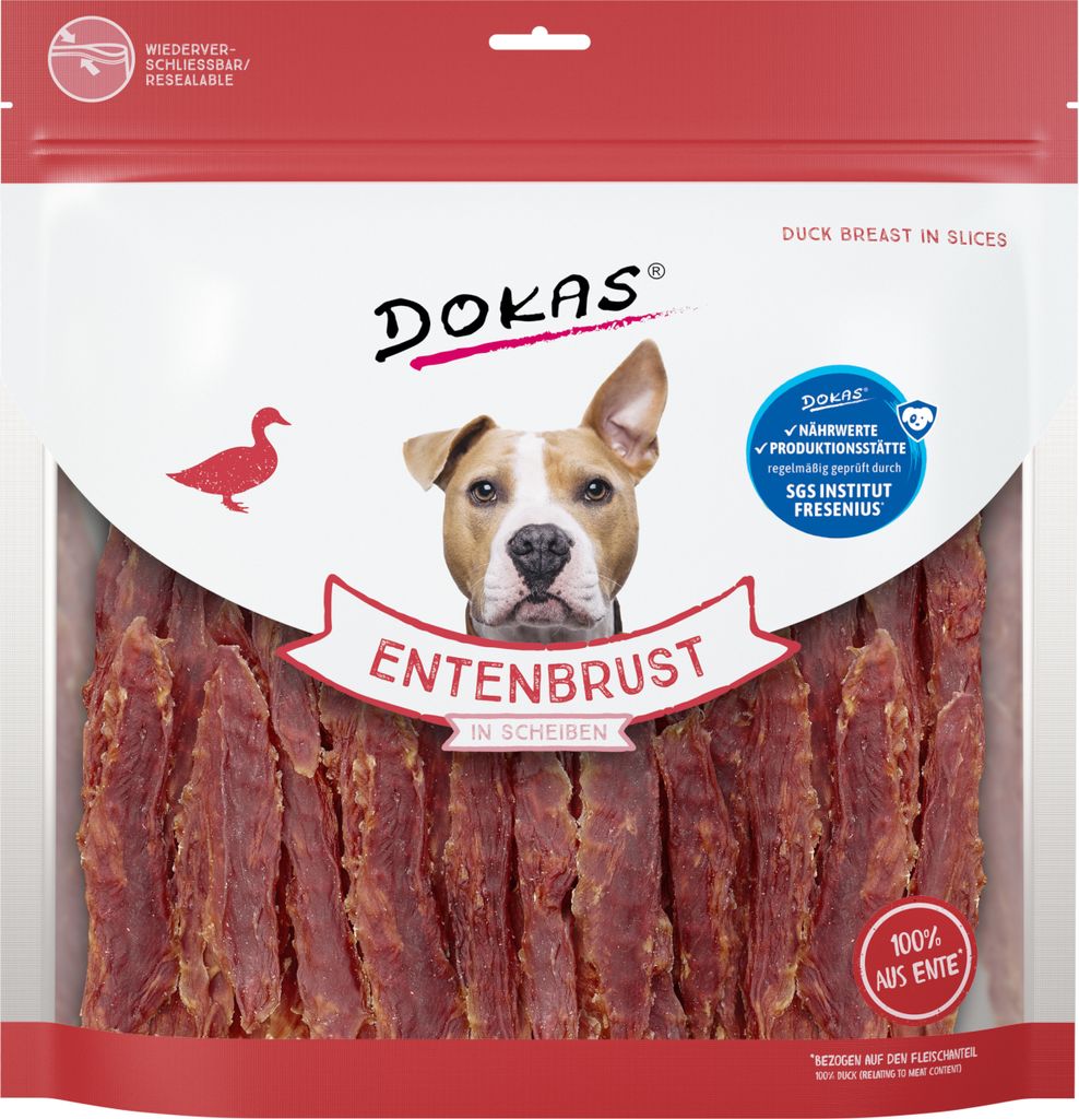 Dokas Dog Snack magret de canard en lamelles 900g Image du produit 