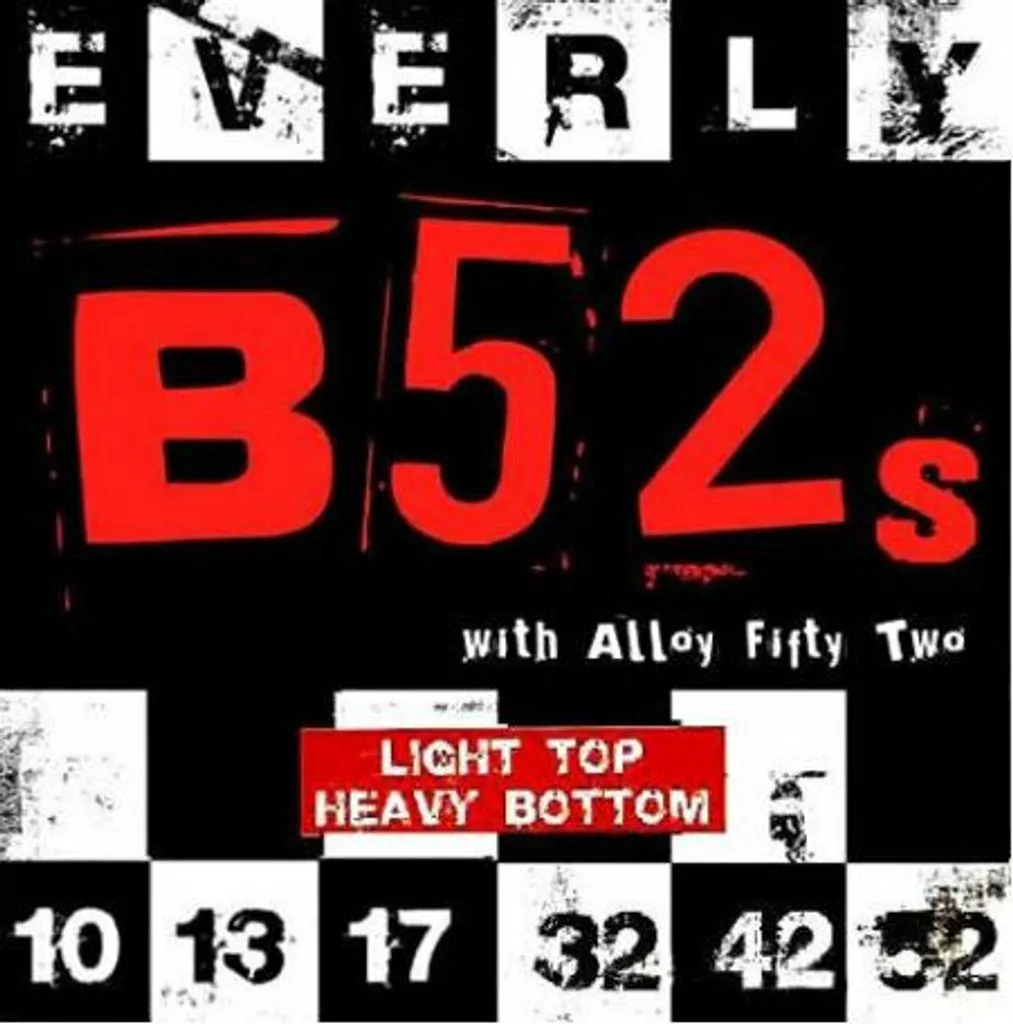 Everly B52 Rockers 10-52 Cordes de Guitare Electrique en Alliage de Fer