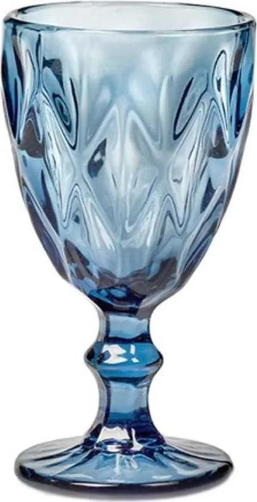 Set 6 Calici Blu Notte Loira 290ml - Bicchieri Vetro Spesso Tavola