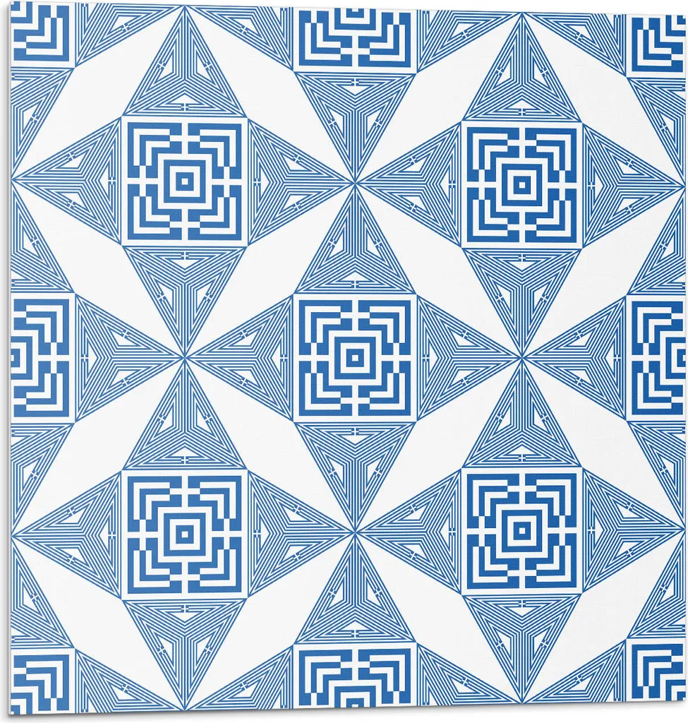 Piastrelle Vinile Geometriche 20x20 - Decorazione Murale Luxury PVC