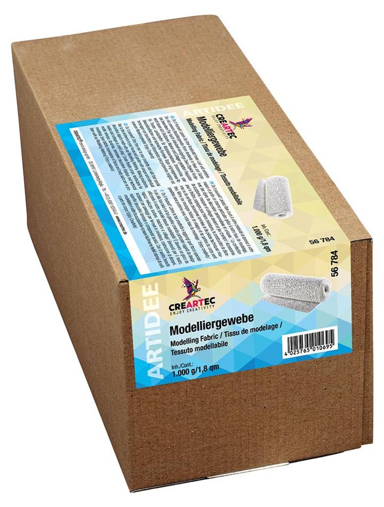 CREARTEC Gipsbinden Artex Modelliergewebe Weiß - zum Produktbild 