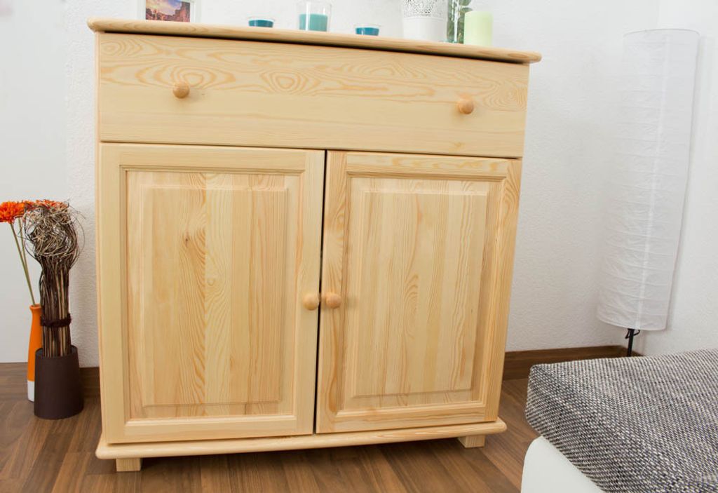 Sideboard, Kommode - Farbe: Natur, Breite: 100 cm