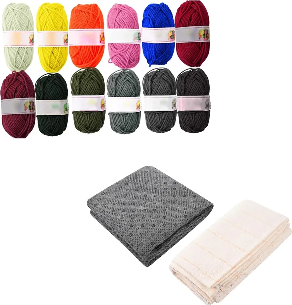 Set Tufting Tappeti Completo per Principianti: Strumenti e Kit Multi
