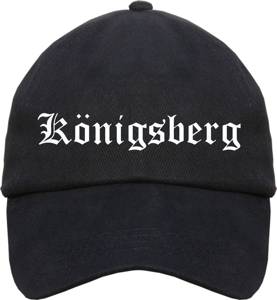Königsberg Cappy - Altdeutsch bedruckt - Schirmmütze Cap Einheitsgröße Schwarz