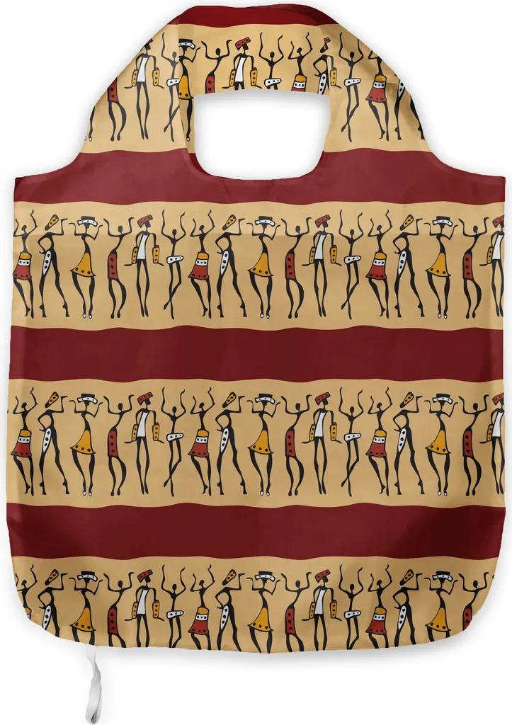 Borsa Grande in Tessuto ABAKUHAUS - Pratica e Lavabile - Rubin Peach Nero