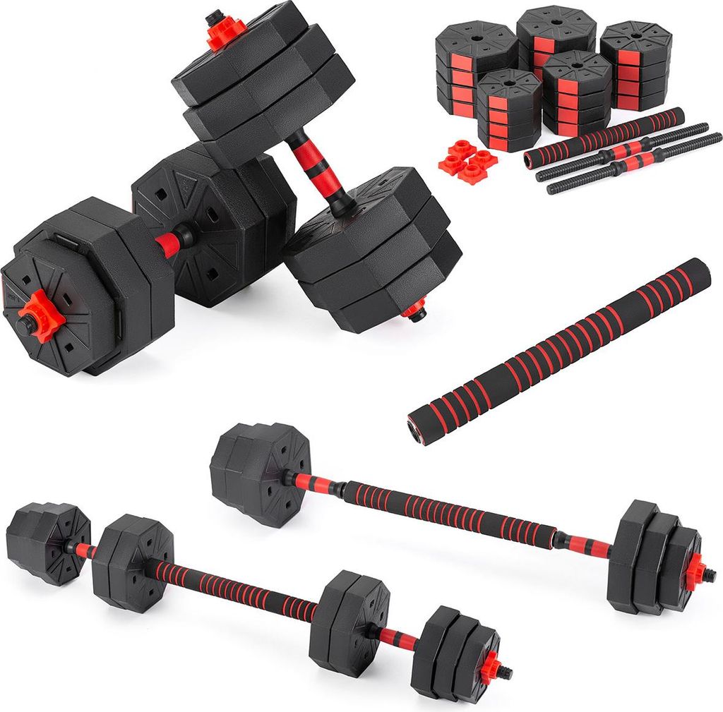 Nastavitelná sada činek Gymtek 40kg - 2x úchyty na činky + Obrázek produktu 