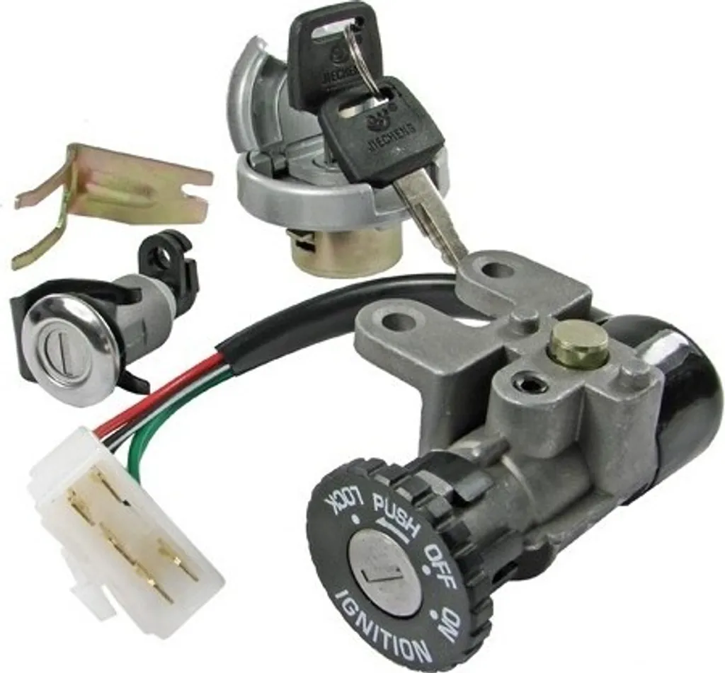 Kit Serrature GY6 per Baotian BT49-QT9 Rex RS 450 Kymco - 2 Chiavi