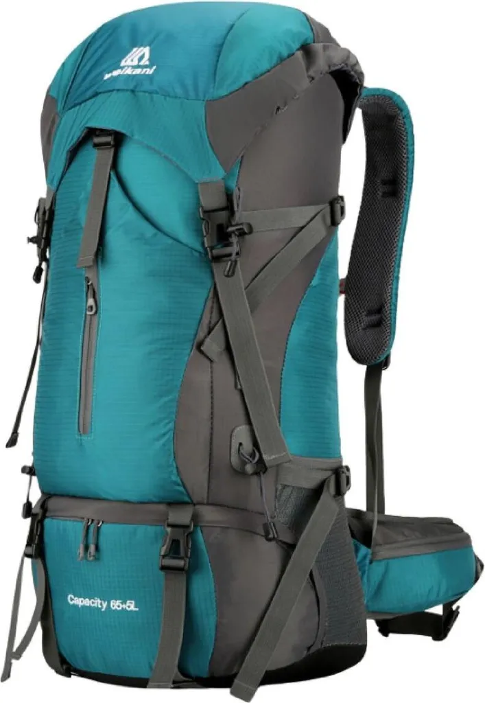 Sac à dos voyage 70L Merco Parbat Loom vert pour camping et alpinisme