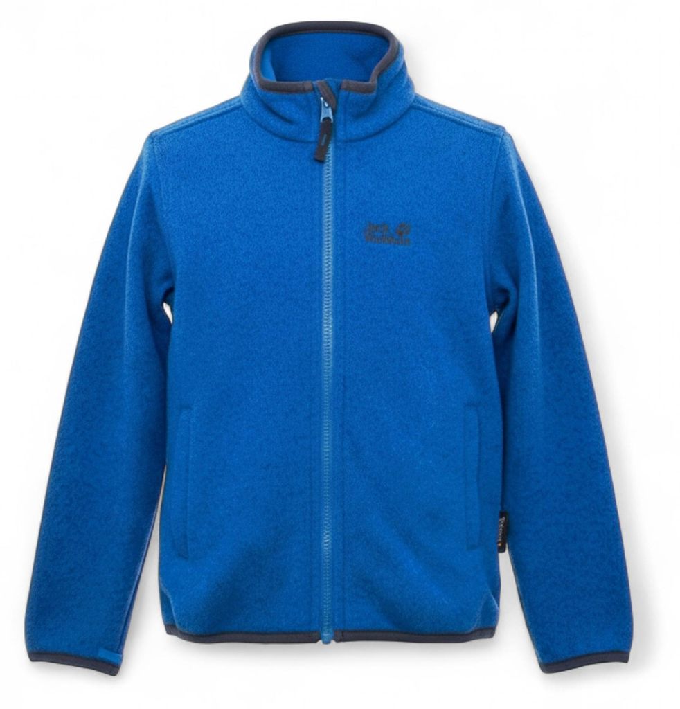 Jack Wolfskin Kids Caribou Fleecejacke Kinder Midlayer Outdoor Blau 128