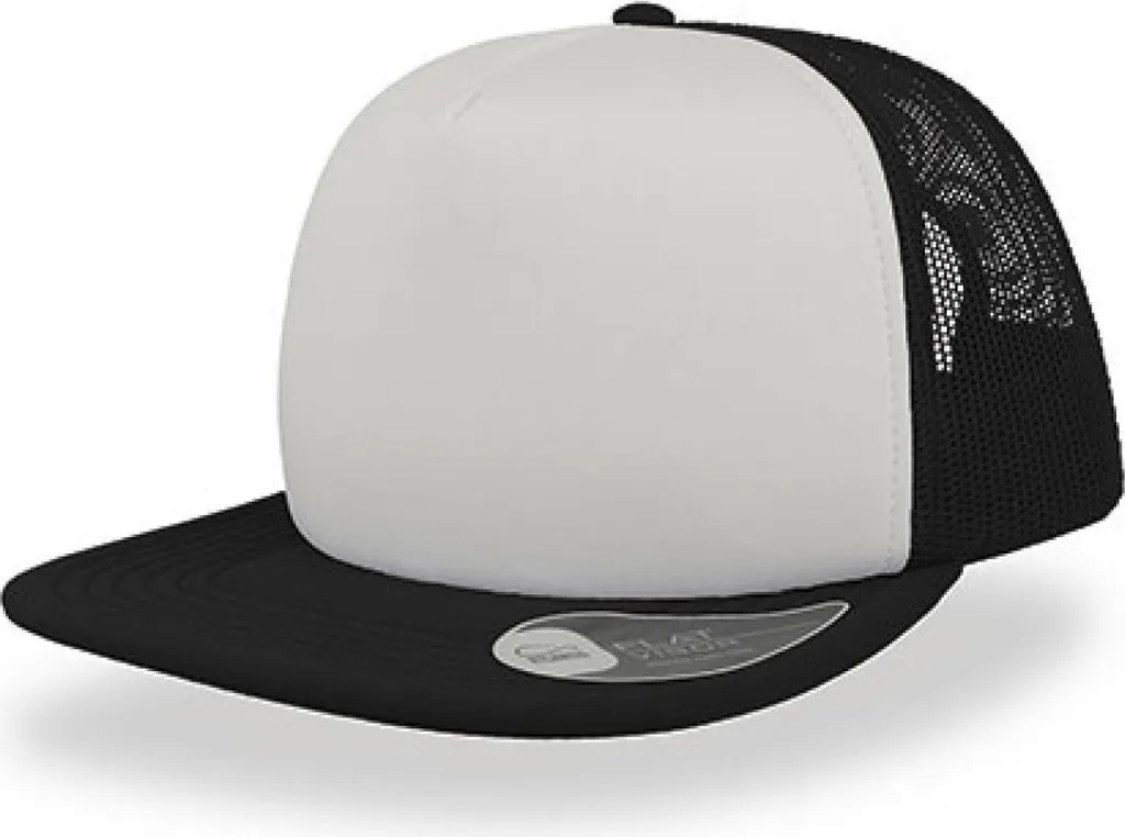 Stock Atlantis SN90 Cappello 5 Pannelli Bianco Nero - Prezzo Top