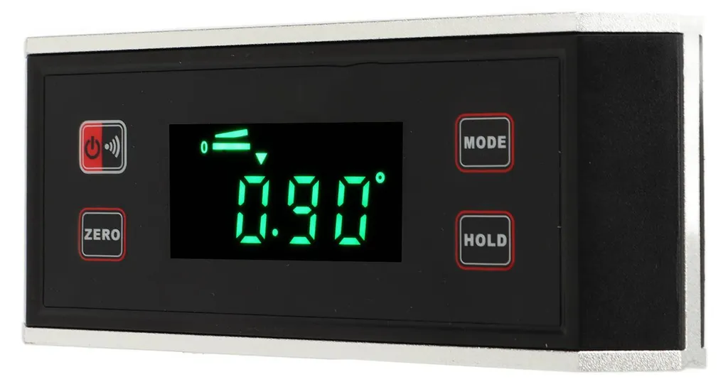 Inclinomètre à écran rétroéclairé et base magnétique, Équerre LCD - 4