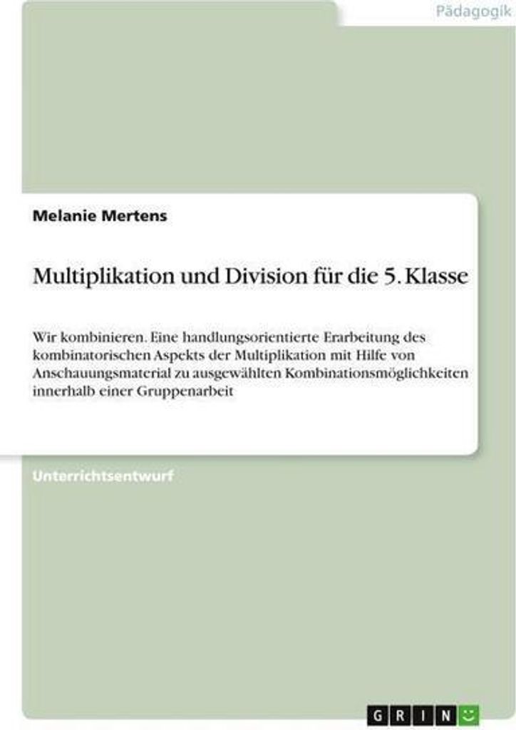 Multiplikation und Division für die 5. Klasse