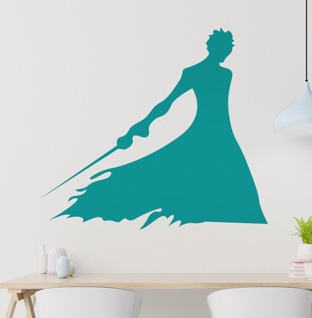 Samurai Wandtattoo in 6 Größen - Wandaufkleber Wall Sticker - Dekoration, Küche, Wohnzimmer, Schlafzimmer, Badezimmer