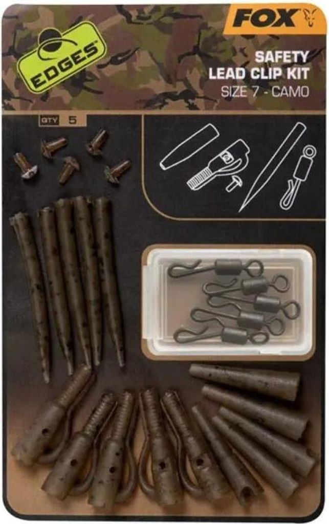 Fox Edges Camo Lead Clip Kit Size 7 Image du produit 