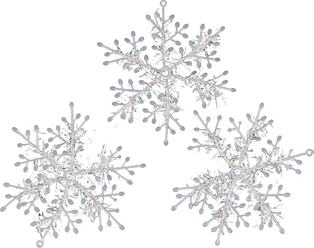 Weihnachtsschneeflake-Orament Multisize Glitter Romantische Geschenke wiederverwendbares Szenenlayout Weißer Weihnachts-Party-Dekoration Schneeflo...