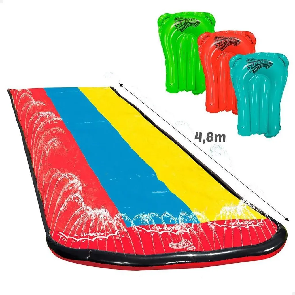 Fini la Canicule avec le Toboggan Aquatique 4,8m et Planches de Surf - 4