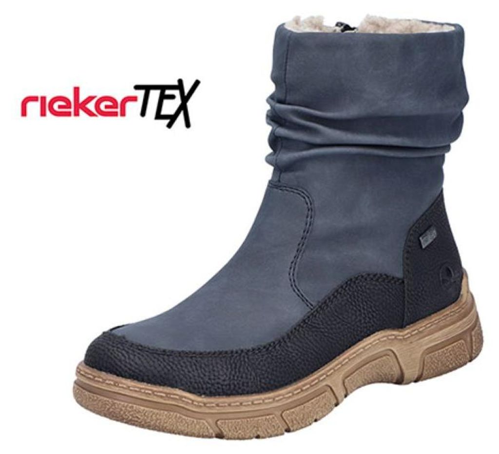 Rieker - Damenstiefel - schwarz/pazifik 7238214 Produktbild 