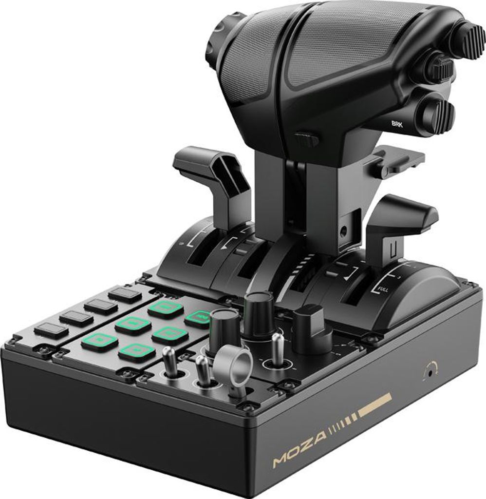MOZA MTQ Throttle Panel, Flight Base, Schwarz, Komposite, Produktbild 