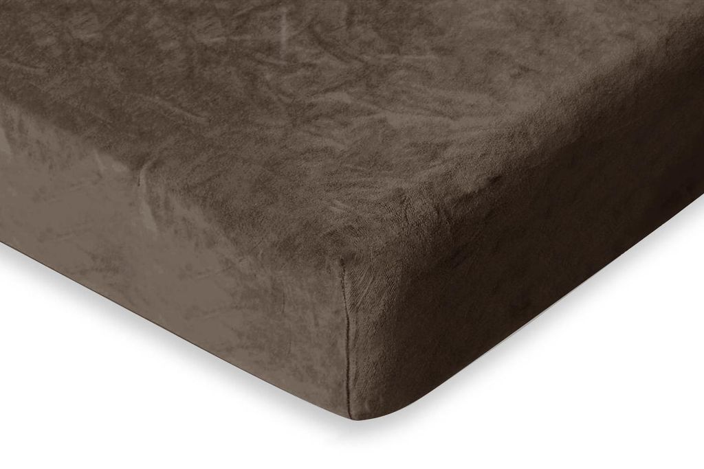 Eleganzzz Spannbetttuch Flanell – Taupe – 80/90x200 – 35 cm Eckhöhe – 100% Baumwolle – warm & weich