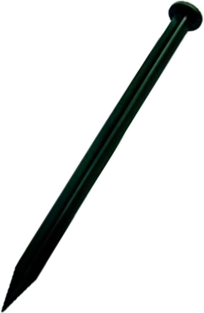 Jardinion Rasenkantennagel aus PVC für Rasenkanten Beeteinfassung 50 Stück Schwarz, Umrandung Gartenbeet, wetter- und witterungsbeständiges Mate...