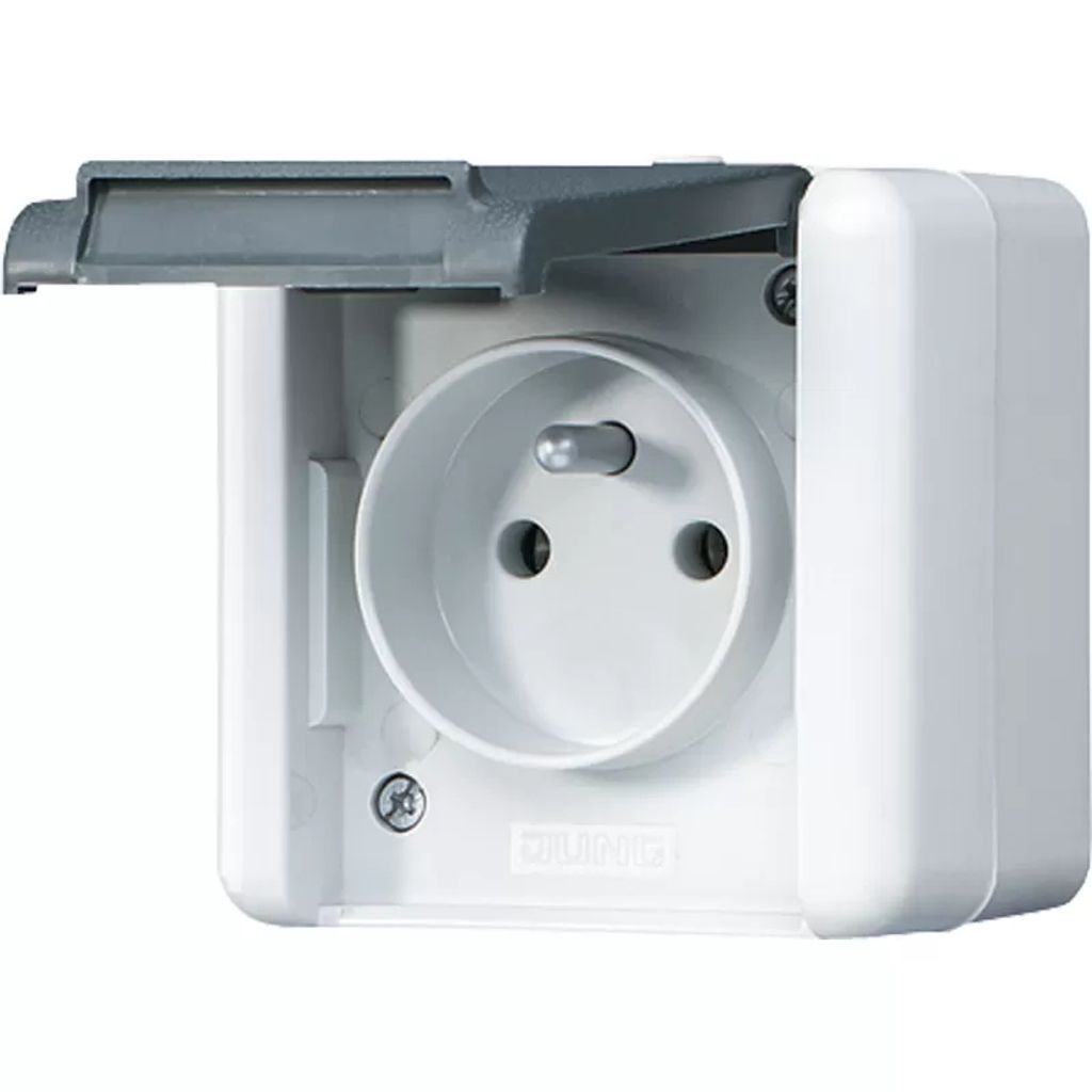 Jung 821 FKI W Steckdose Typ E Schwarz