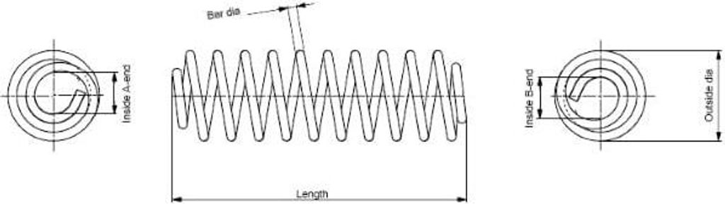 Monroe | 2x FAHRWERKSFEDER MONROE SPRINGS SCHRAUBENFEDER MIT KONSTANTEM (SetSE0604)