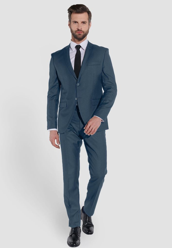 SteffenKlein Herren Anzug IBO-1377 graublau 50 Produktbild 