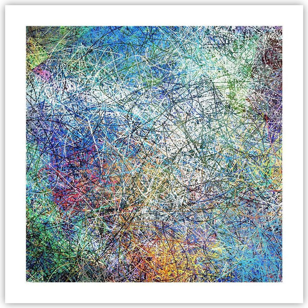 Poster - Poster ohne Rahmen - Abstraktion modern - 50x50 cm - Wand Bild - Wanddeko - Wandbilder - Kunstposter - Wandposter - Bilder - Kunstdruck - ...