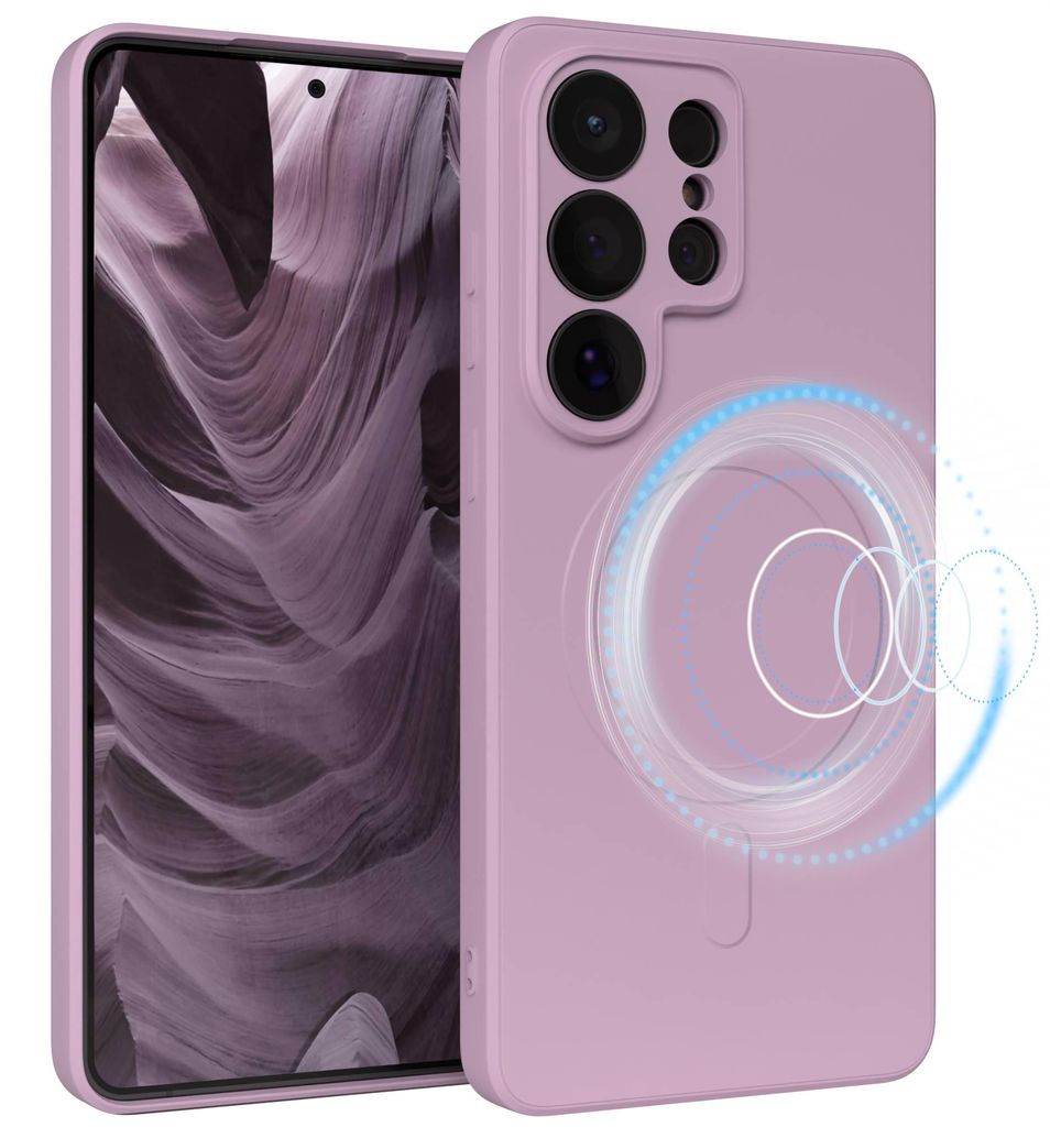 EAZY CASE - Silikonhülle MagSafe für Samsung Galaxy S26 Ultra, Hülle Silikon, weich stoßfeste Magnet Handyhülle, Schutzhülle mit Kameraschutz...