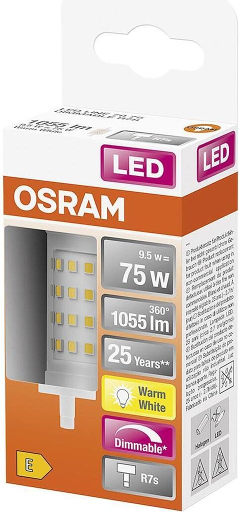 Osram SUPERSTAR, 8,5 W, 75 W, R7s, 1055 lm, 25000 h, Produktbild 