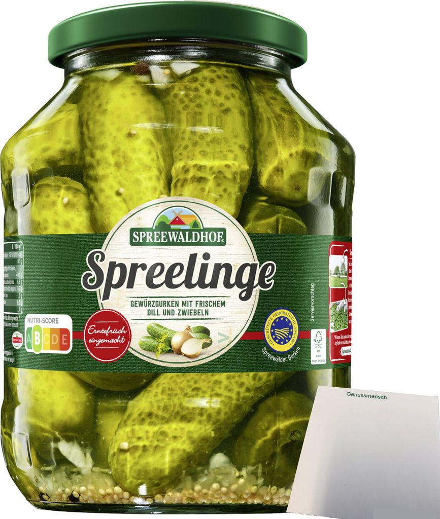 Spreewaldhof Spreelinge Gurkentopf Gewürzgurken mit Dill Produktbild 