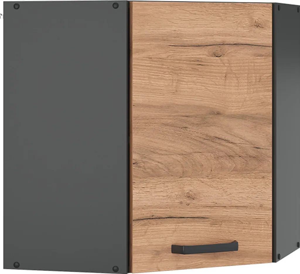 Vicco Cucina R-Line Mobile Angolo 57 cm Rovere Antracite Resistente