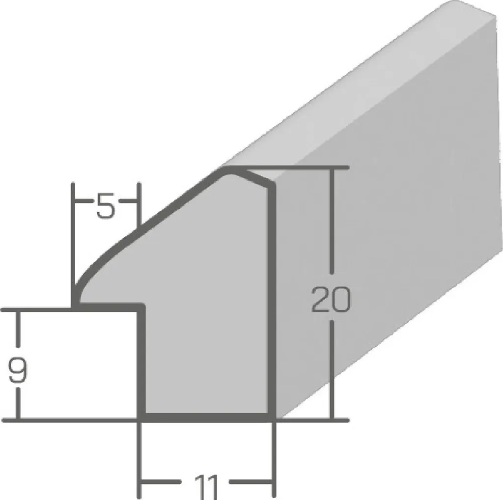 Parete Divisoria MendeFrames H080 Albicocca 18x24 cm - Legno Vero - 3