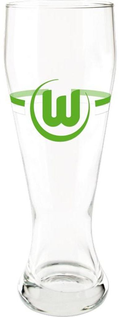 VfL Wolfsburg Weizenbierglas grün-weiß