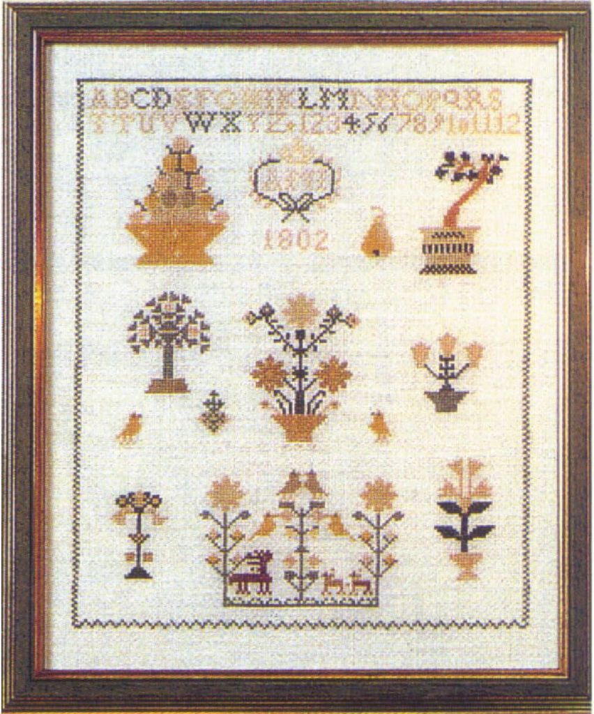 Permin Kreuzstich Stickpackung "Altes Land", Zählmuster, 20x25cm, 39-5302