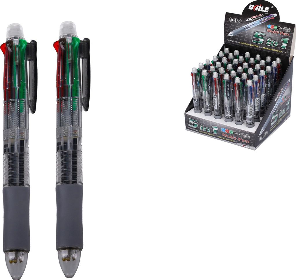 Mechanischer Stift 0,7 mm + 4-farbiger Kugelschreiber