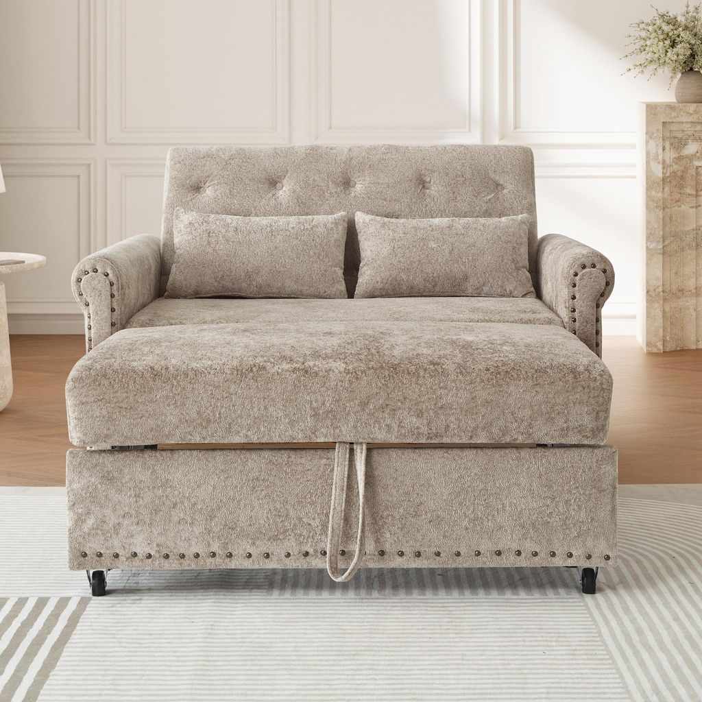 Merax 3-in-1 Schlafsofa mit Bettfunktion, 2-Sitzer Produktbild 