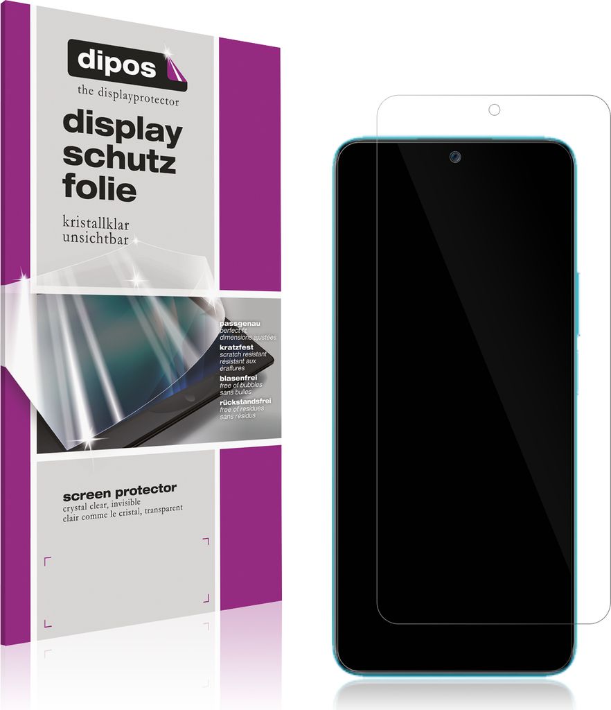 4x Schutzfolie für Honor 90 Lite klar Displayschutzfolie Folie Display Schutz dipos