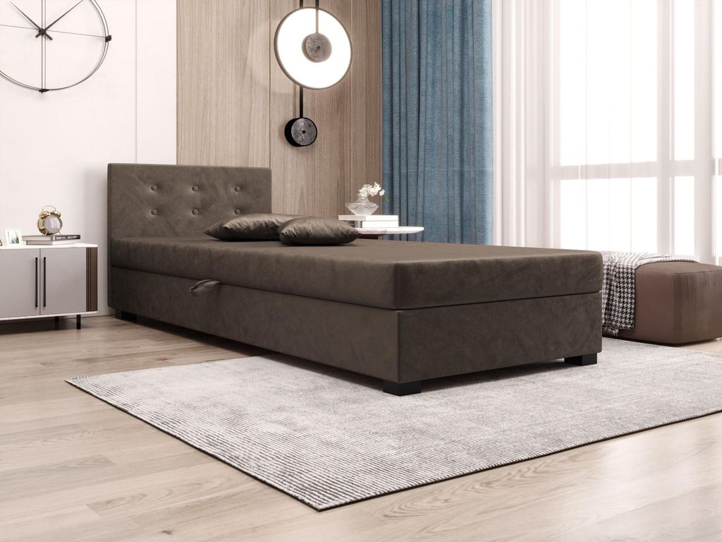Einzelbett 100x195 AJKA 1 - dunkelbraun