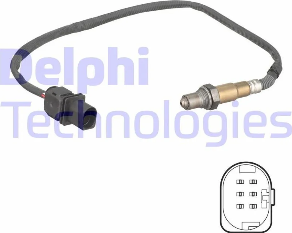 Sonde Lambda Delphi ES21150-12B1 Haute Précision OE 55572548 Opel Zafira