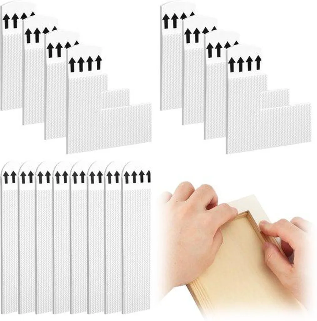 Lot de 16 languettes autocollantes pour accrocher cadres sans trou