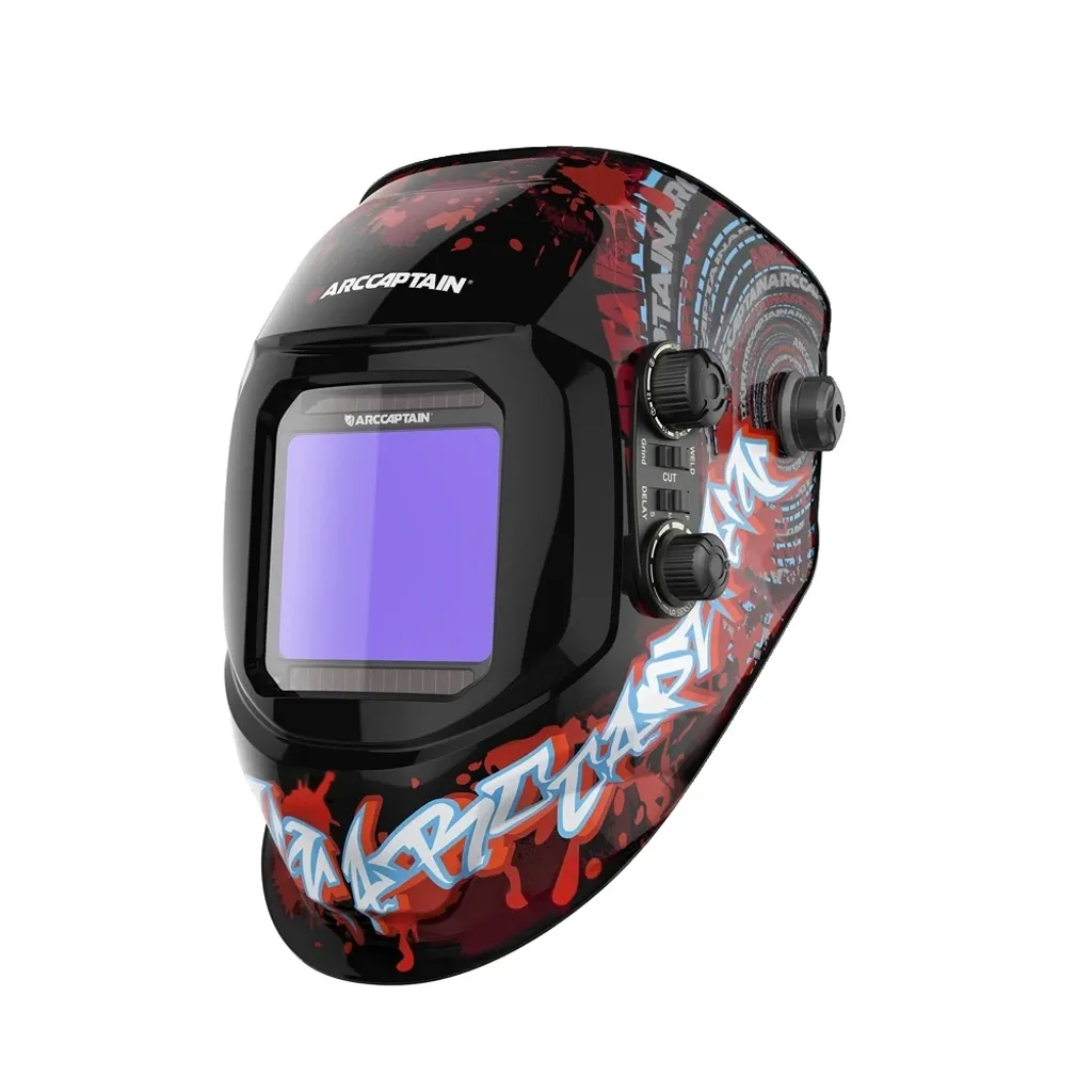 Casco per saldatura, oscuramento automatico, protezione UV/IR, ampio campo visivo , HSH-G999-A - 1