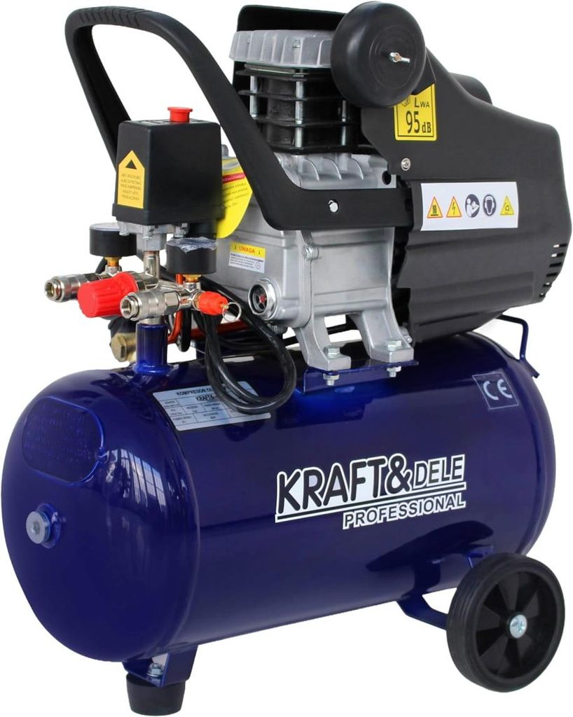 Öl Kompressor 24L 2800W 205L/min Druckluftkompressor Produktbild 