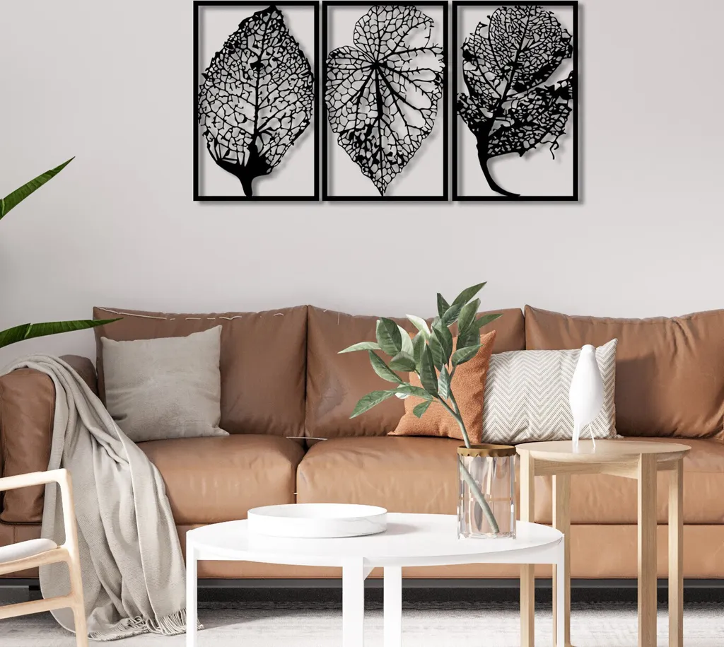 Wallity, Saye- ENZ1275, Nero, Altre decorazioni per la casa, 115 x 60 cm, 100% metallo (Spessore: 1