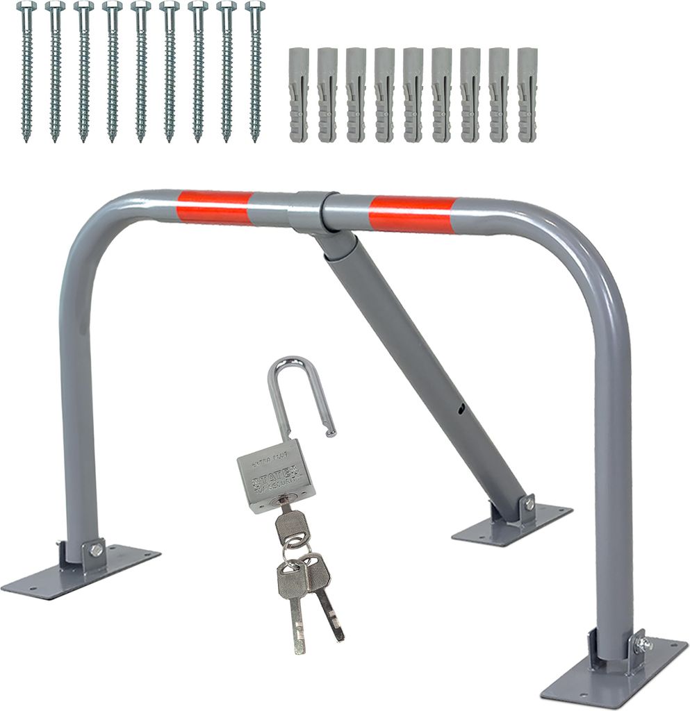 Grafner Parkplatzsperre mit Schloss umlegbar Parkbügel PS11115