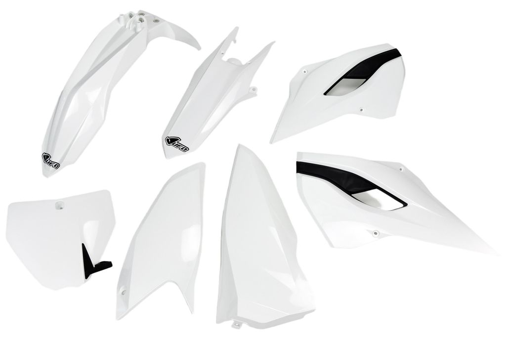 Verkleidungskit UFO PLAST 7-teilig Verkleidungssatz Kunststoff für Husqvarna FC TC TE 125 - 450 ccm Bj. 2014 - 2015, Farbe:weiß OEM