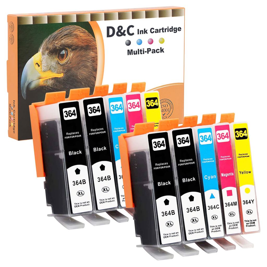 D&C 10x 364XL Druckerpatronen Kompatibel für HP 364XL Produktbild 