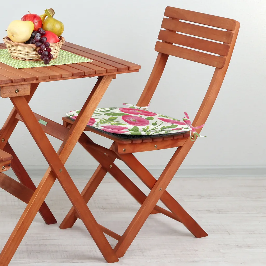 Set 12 Cuscini Sedie ABAKUHAUS Papavero 40x40 - Decorativi e Impermeabili - 2